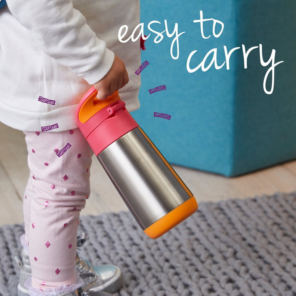 b.box 350ml insulated drink bottle - strawberry shake - HYPHEN KIDS
