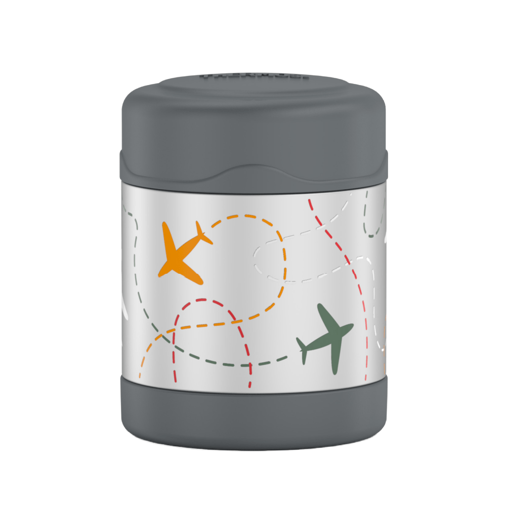 Thermos 290ml Blue Funtainer Food Jar - Flight Patch - HYPHEN KIDS